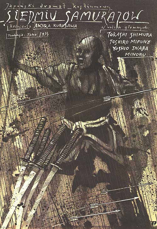 Polish poster for <i>Seven Samurai</i>, 1954