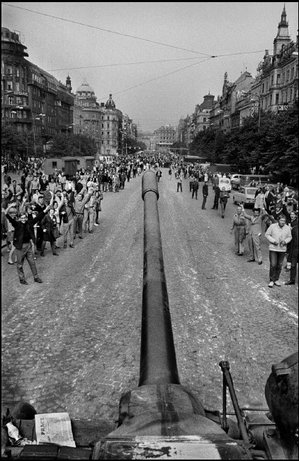 PRAGUE, Czechoslovakia—Warsaw Pact tanks invade Prague, Aug. 21, 1968.