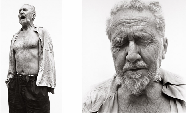 Ezra Pound at William Carlos Williams' house in 1958 by Richard Avedon