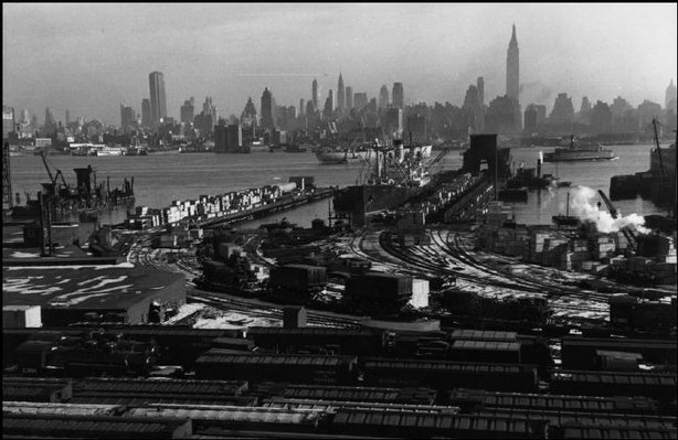 NEW JERSEY—Manhattan and the Hudson River, seen from Hoboken, 1947. © Henri Cartier-Bresson / Magnum Photos