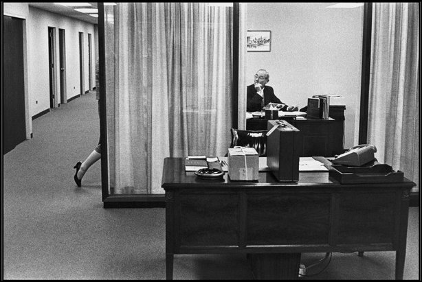 NEW YORK CITY—Manhattan Bankers Trust, 1960.  © Henri Cartier-Bresson / Magnum Photos