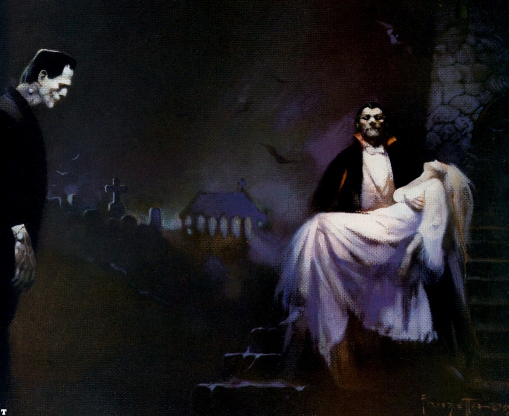 Frankenstein and Dracula, Frank Frazetta