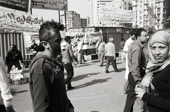 Tahrir Square, Cairo Egypt, February 2011; Leica MP 0.58, 35mm Summicron, Kodak Tri-X
