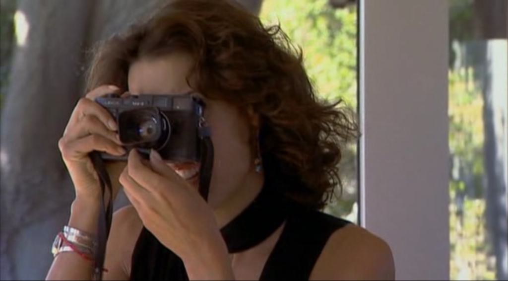 Jennifer Beals and an M4-2 and a 35mm Summilux-M ASPH in The Anniversary Party 2001