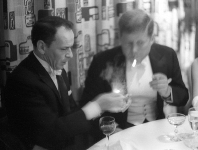 Frank Sinatra and John Kennedy at Kennedy's Inaugural Ball © Phil Stern