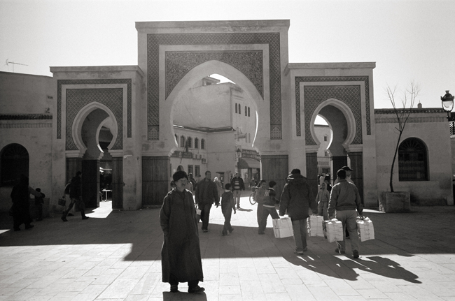 Bab Rcif, one of the gates to the Medina; Leica MP 0.58, 35mm Summicron, Kodak Tri-X © Doug Kim