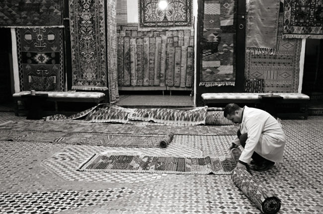 Berber rugs, Fez, Morocco; Leica MP 0.58, 35mm Summicron, Kodak Tri-X © Doug Kim