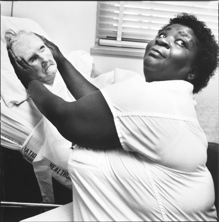Leprosy Patient with her Nurse, Carville, Louisianna © Mary Ellen Mark, 1990