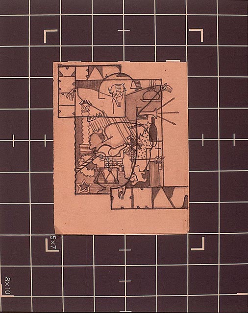 Christmas and New Year's Card, 1933-34, pencil on paper © Ray Eames