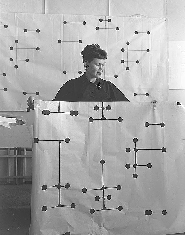 Dot Pattern, Fabric Design,  circa 1947 © Ray Eames