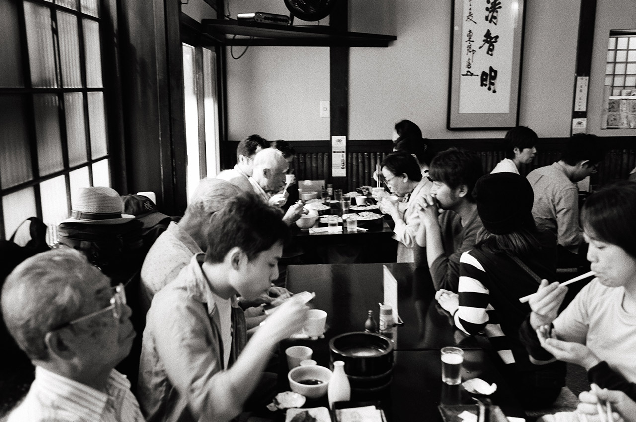 Kanda Yabu Soba, Chiyoda, Tokyo, Japan; Leica MP 0.58, 35mm Summicron, Kodak Tri-X © Doug Kim