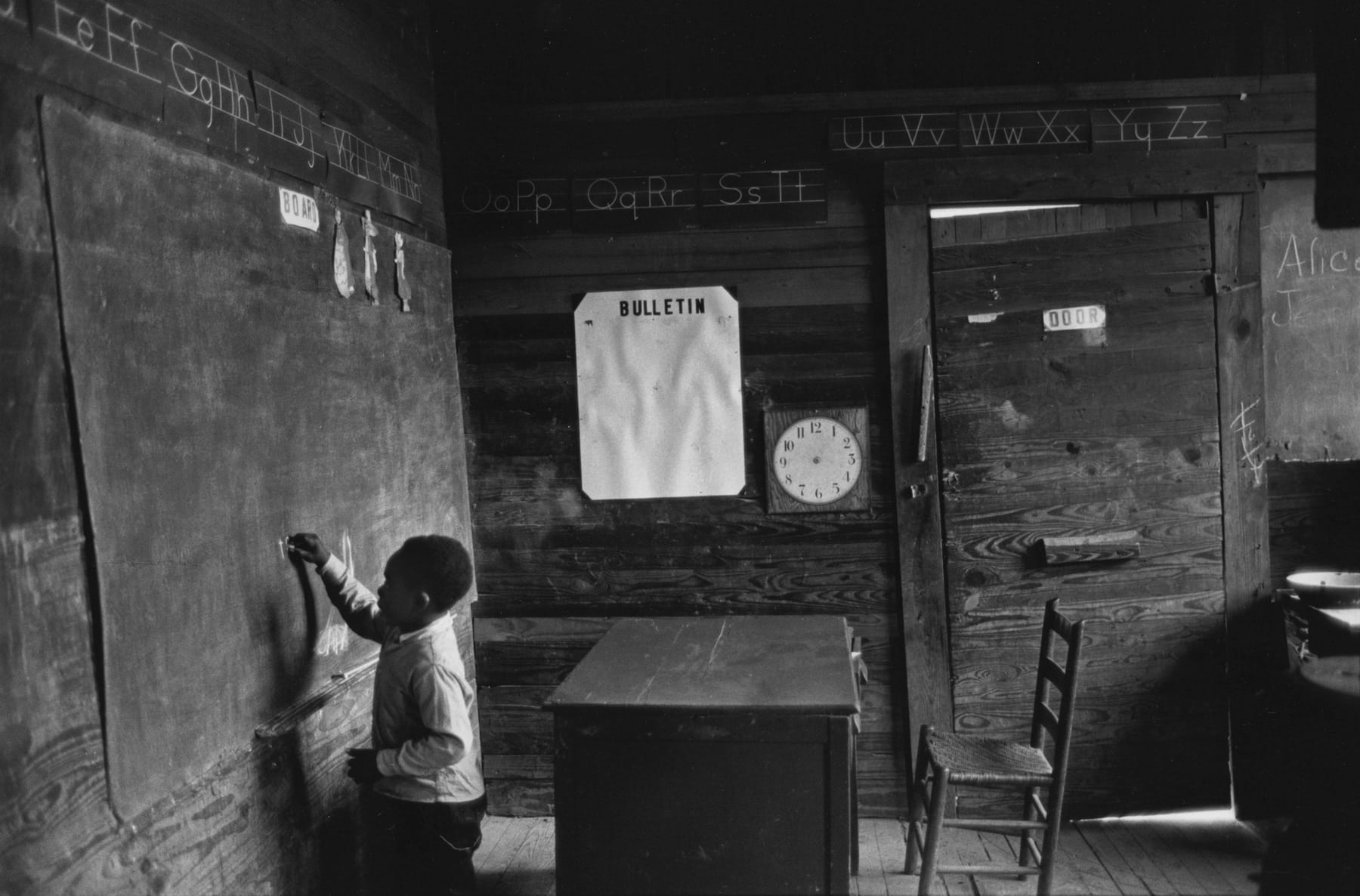 Time of Change (boy at blackboard), Bruce Davidson, 1965